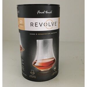 NIB REVOLVE Rotating Tasting Glass Set